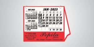 Calendários de Mesa 2023 - Cores e Modelos Exclusivos